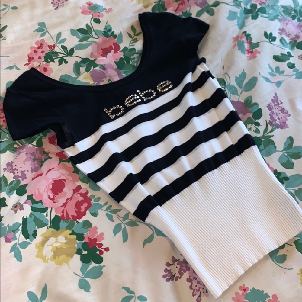 Swarovski Bebe Striped Shirt